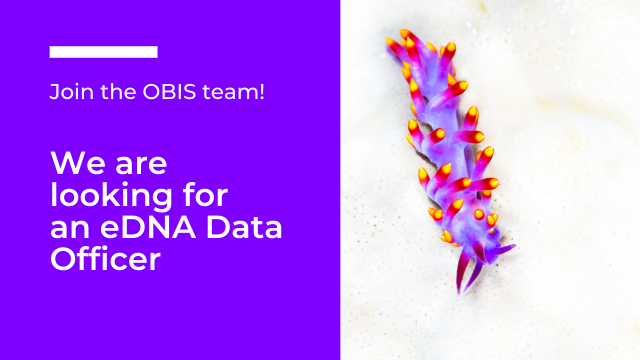 OBIS is seeking an eDNA Data Officer to join the team!