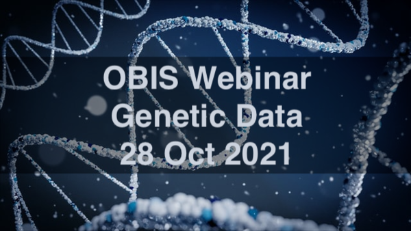 OBIS webinar on genetic data, 28 October 2021
