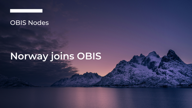 Norway joins OBIS - Integrated data for a sustainable future