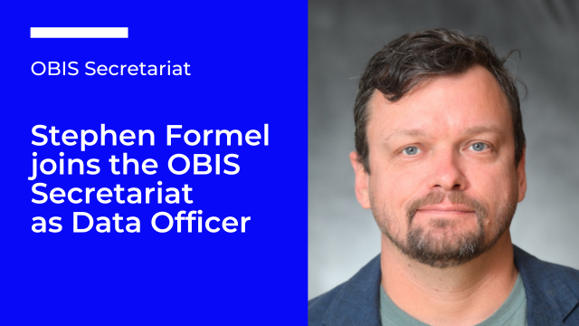 Stephen Formel joins the OBIS secretariat