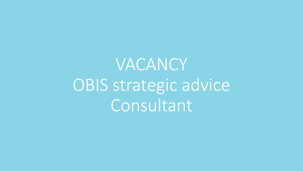 Vacancy - Consultant strategic advice for OBIS (2 months)