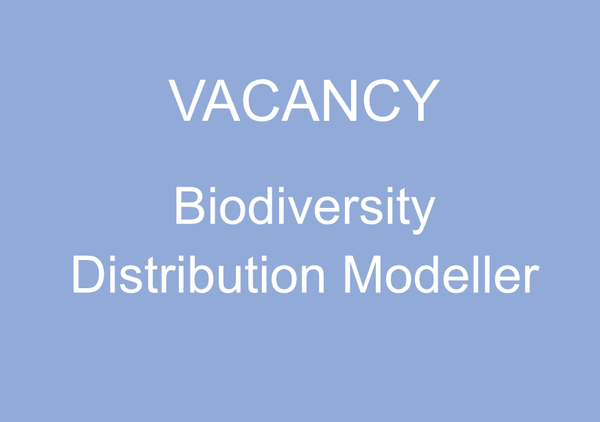 Vacancy: Biodiversity Distribution Modeller